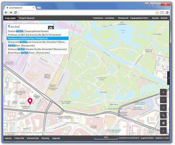 map.apps SmartSearch