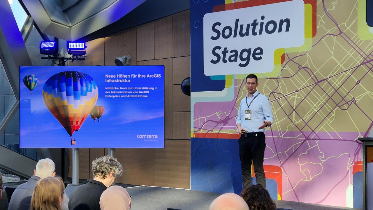 Esri Konferenz Solution Stage 