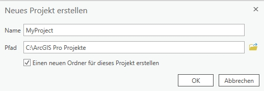 Standard-Projektspeichertort ändern 5